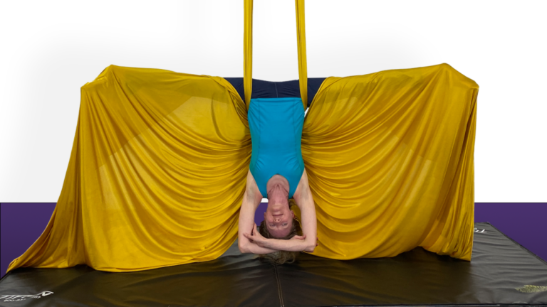 Back Straddle With Tails Aerial Silks Beginner Knot Video Tutorial