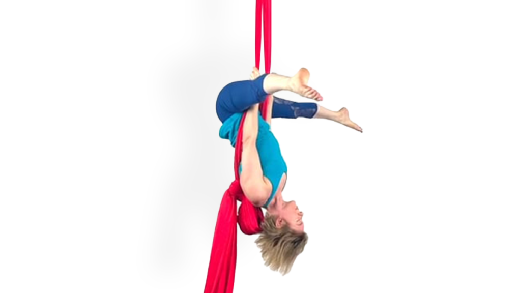 Back Straddle to Straddle Up Aerial Silks Beginner Conditioning Video Tutorial