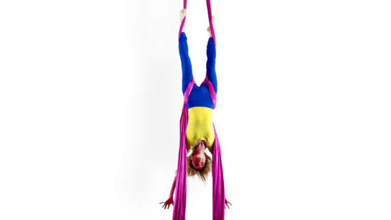 Double Crucifix Double Thigh Wrap Aerial Silks Intermediate Inverted Wrapped Skills Video Tutorial