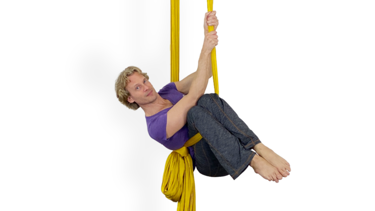 Double Knee Mount Aerial Silks Beginner Knot Video Tutorial