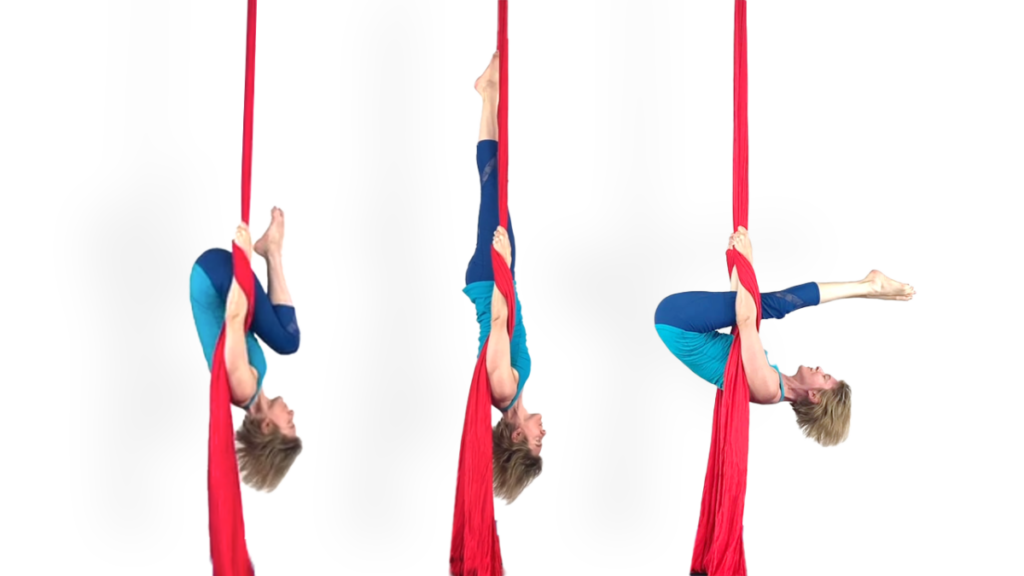 Inverted Shapes Tuck Arrow Pike Aerial Silks Beginner Inverted Positions Video Tutorial
