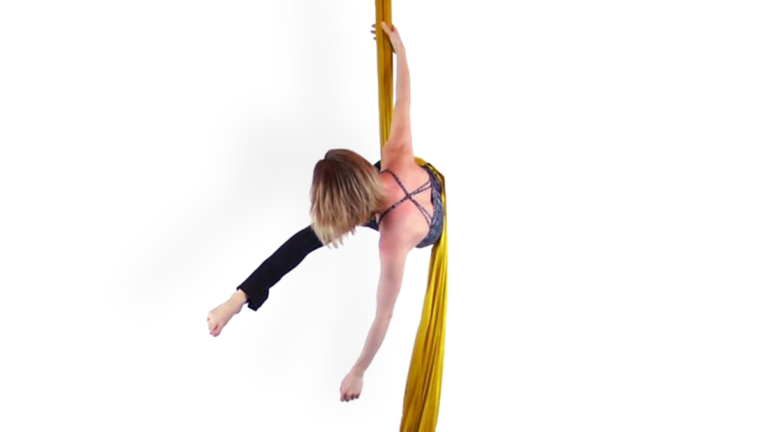 Opposite Side Climb to Hip Key Aerial Silks Intermediate Climbs Video Tutorial