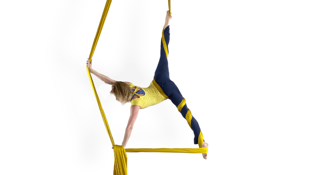 Pillar Splits Aerial Silks Intermediate Inverted Wrapped Skills Video Tutorial