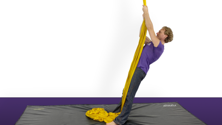 Pulling Down Aerial Silks Beginner Grips Video Tutorial