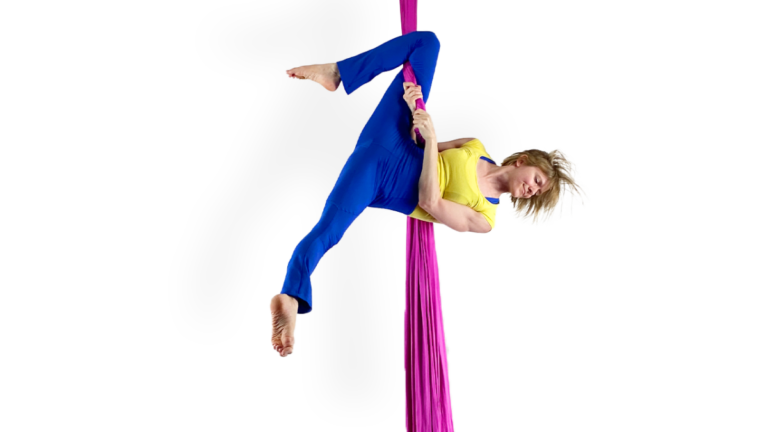 Same Side Lever Leg Aerial Silks Intermediate Conditioning Video Tutorial