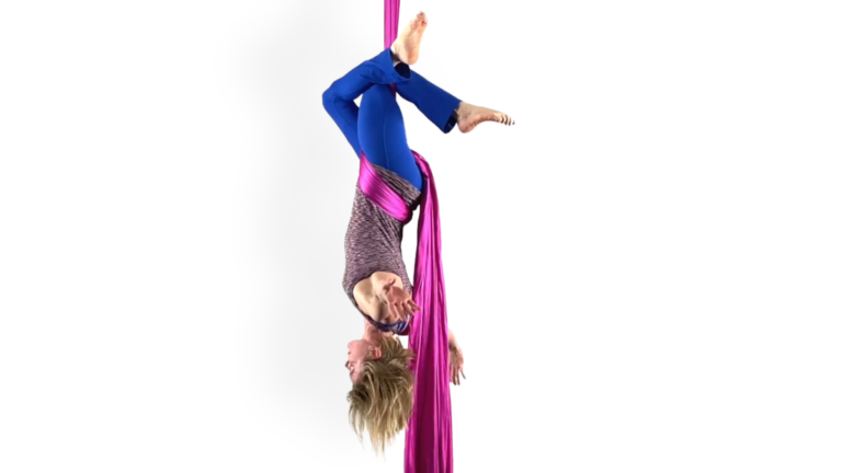 Same Side Wrap Aerial Silks Intermediate Inverted Wrapped Skills Video Tutorial