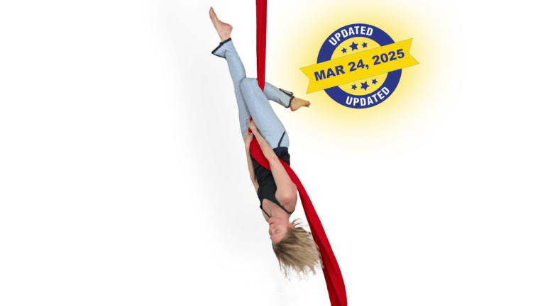 Same Side and Opposite Side Knee Hooks 2025 Aerial Silks Video Tutorial Intermediate Inverted Positions Fabric Online Class