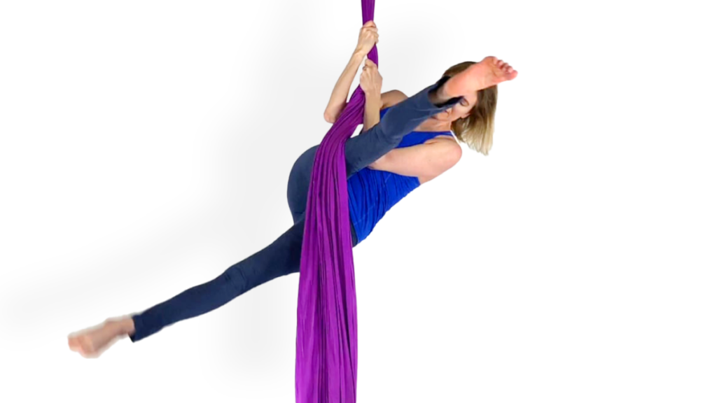 Windmill Hip Key In the Air Aerial Silks Intermediate Keys Video Tutorial