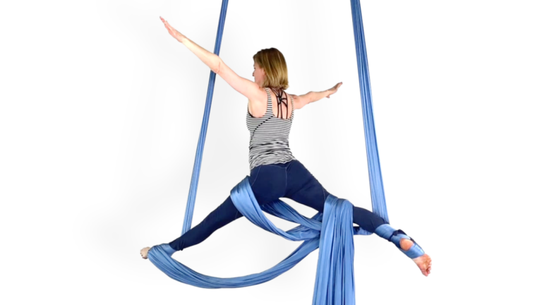 Alternating Splits Roll Up to Splits Balance Aerial Silks Beginner Footlocks Video Tutorial