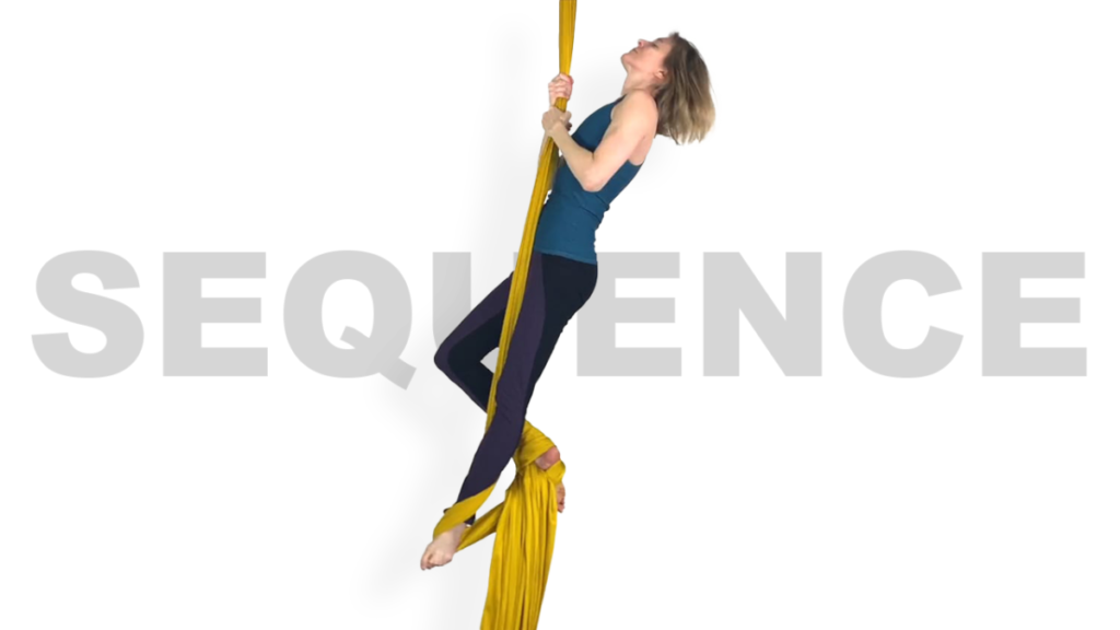 Bicycle Climb out of Figure 8 Footlock v2 Aerial Silks Intermediate Choreography Video Tutorial