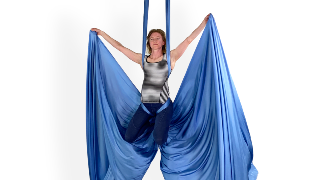 Crossback Straddle to Butterfly Aerial Silks Intermediate Footlocks Video Tutorial