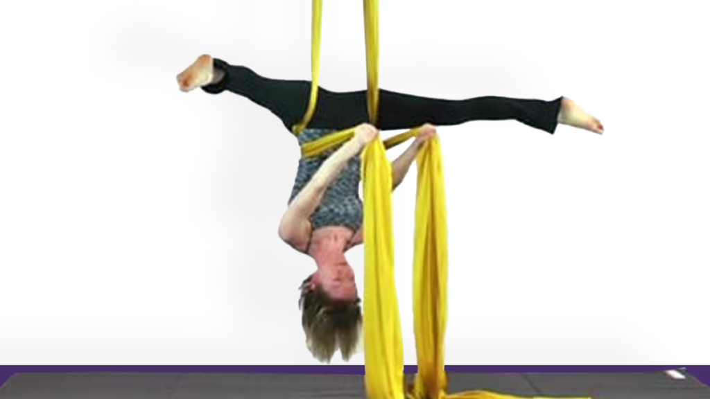 Double Crucifix Basic Entry Aerial Silks Intermediate Inverted Wrapped Skills Video Tutorial