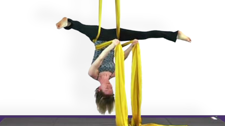 Double Crucifix Basic Entry Aerial Silks Intermediate Inverted Wrapped Skills Video Tutorial