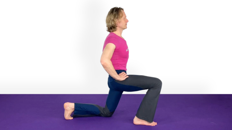 Aerial Ground Drill for Knee Hang Active lunge Video Tutorial