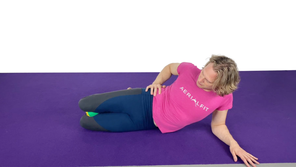 Aerial Ground Drill for Knees Together in Knee Hang Video Tutorial