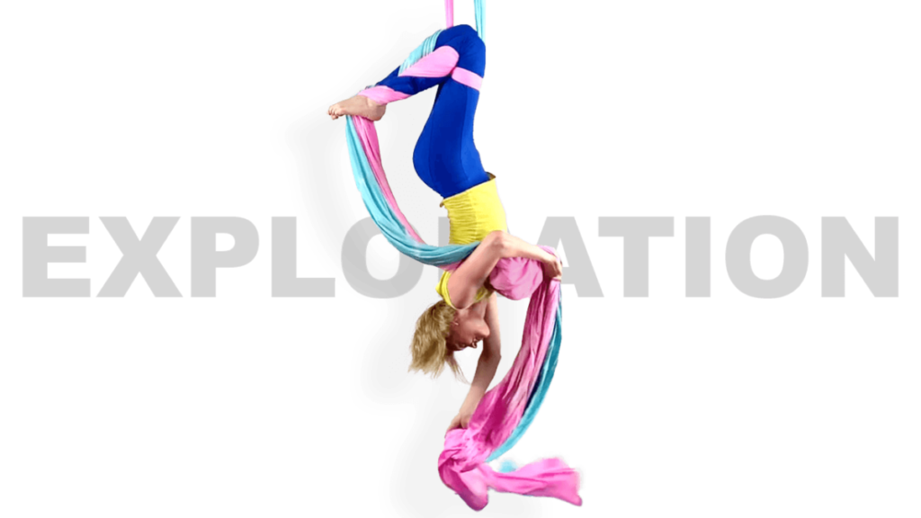Sleeper Entrance to Crossback Straddle Exploration Aerial Silks Intermediate Choreography Video Tutorial