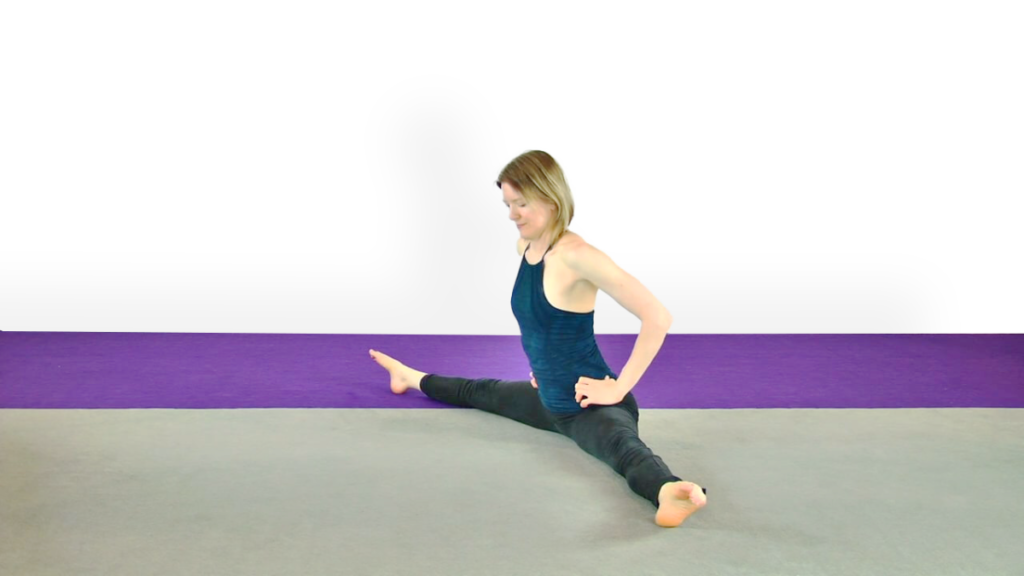 Aerial Ground Drill for Straddle Stretch Video Tutorial