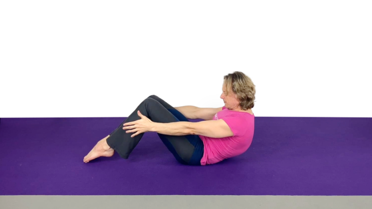 Aerial Ground Drill for Toe Pull Roll Ups for Knee Hang Video Tutorial