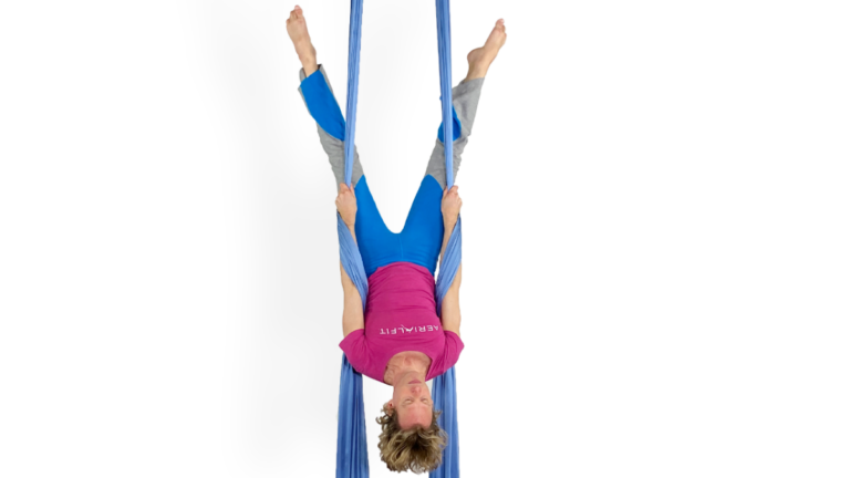 Arrow to Straddle Aerial Silks Intermediate Conditioning Video Tutorial