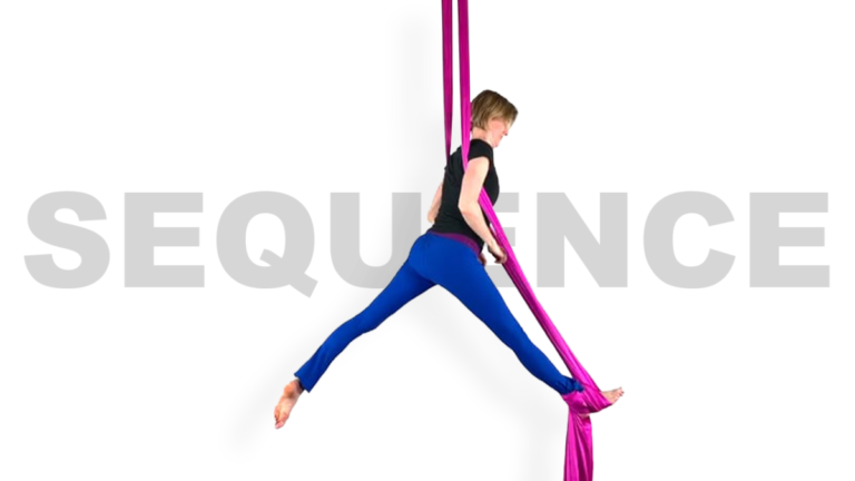 Back Arabesque to Iron T Aerial Silks Advanced Choreography Video Tutorial