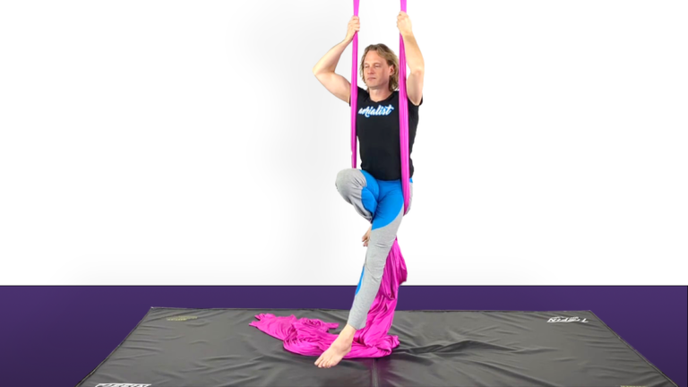 Seated to Standing in the Knot Aerial Silks Beginner Knot Video Tutorial