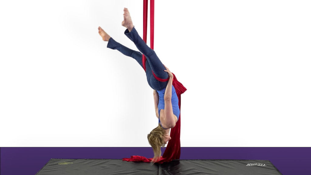 Front Balance Rocks Aerial Silks Intermediate Conditioning Video Tutorial