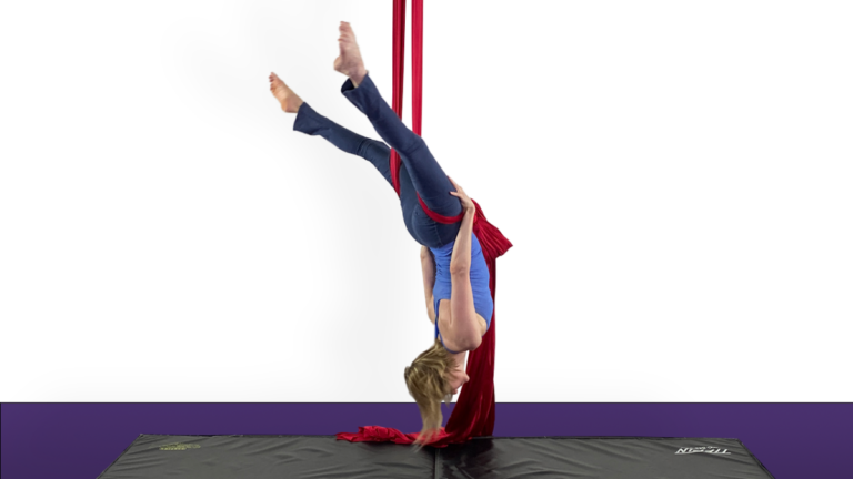 Front Balance Rocks Aerial Silks Intermediate Conditioning Video Tutorial