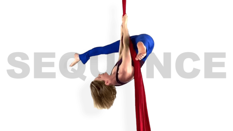 Inversions and rest in the air Aerial Silks Advanced Choreography Video Tutorial