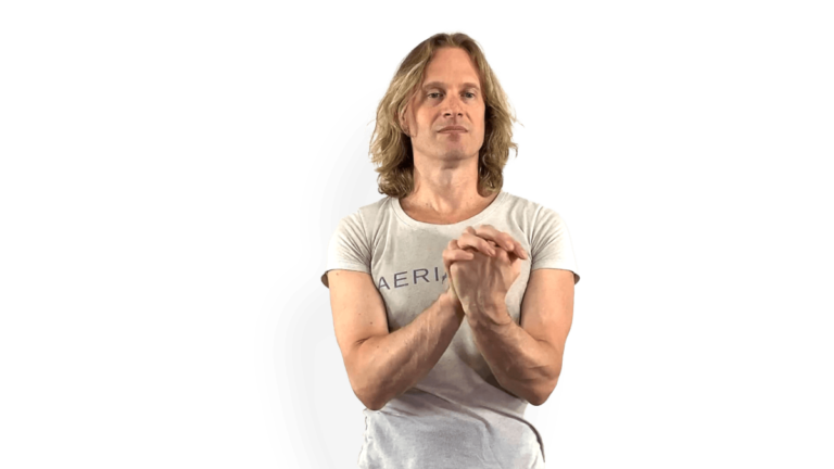 Aerial Ground Drill for Wrist Rolls with interlaced fingers Video Tutorial