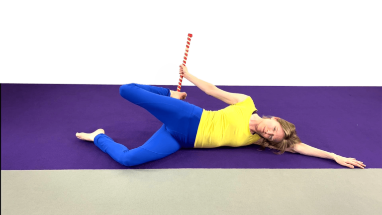 Aerial Ground Drill for Ground Drill for Wrapping Unwrapping the Leg Behind the Back Video Tutorial