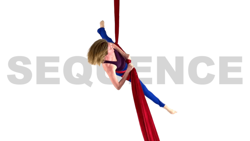 Ole Grip Turnaround into Windstar Sequence Aerial Silks Advanced Choreography Video Tutorial