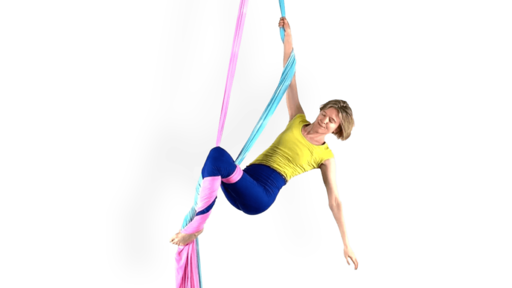 Sleeper Entrance to Same Side Wrap Aerial Silks Advanced Inverted Wrapped Skills Video Tutorial