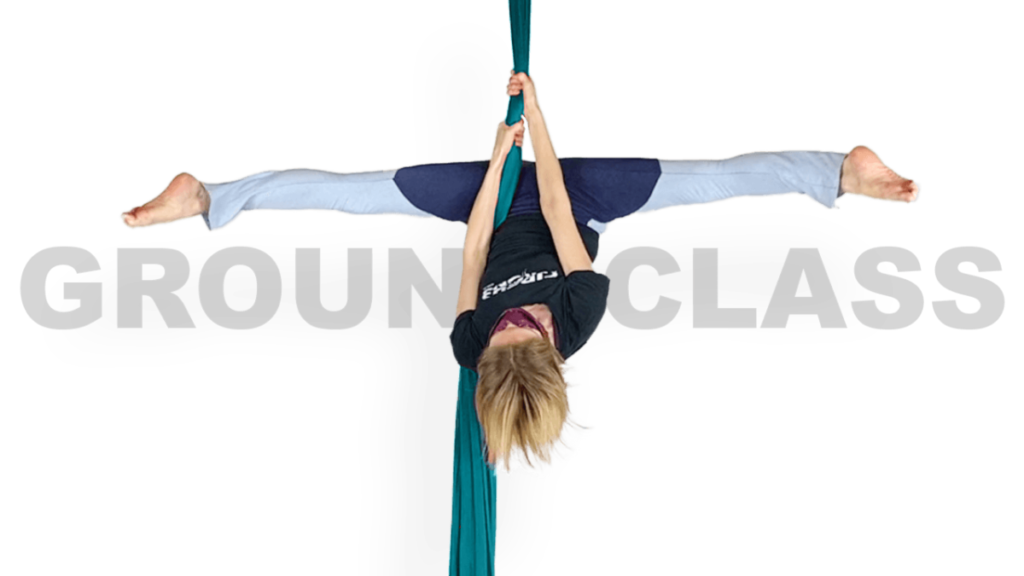 Aerial Ground Class for Straight Leg Straddle Up Video Tutorial