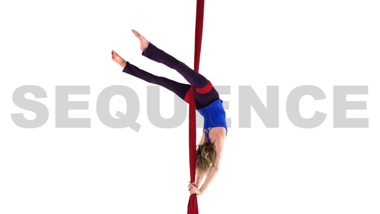 Three Different Climbs Into Hip Key Thread Through Dive to Scorpion Aerial Silks Advanced Choreography Video Tutorial