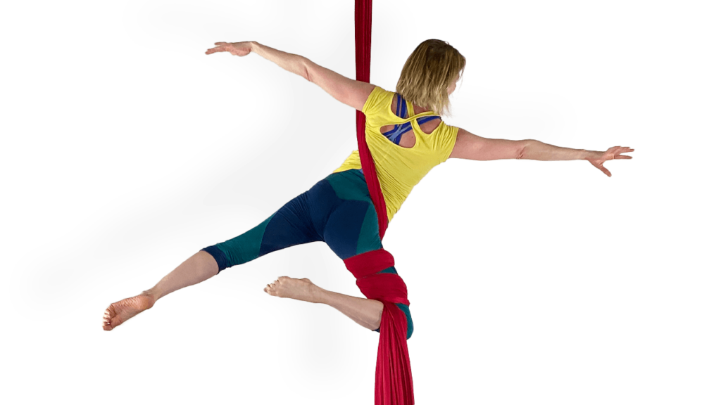 Peter Pan Aerial Silks Intermediate Inverted Wrapped Skills Video Tutorial