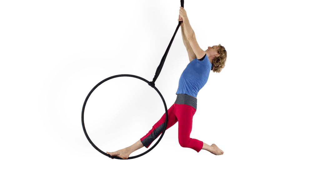 Back Arabesque Inner Thigh Beginner On Bar Aerial Hoop Demo How To Tutorial