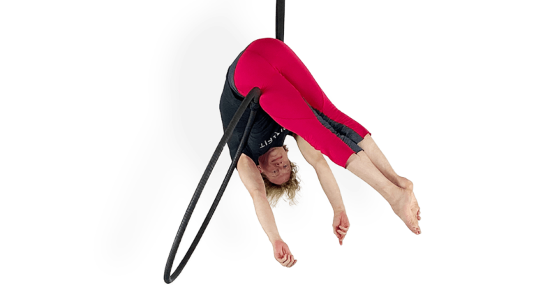 Ball on Top Advanced Top Bar Aerial Hoop Demo How To Tutorial