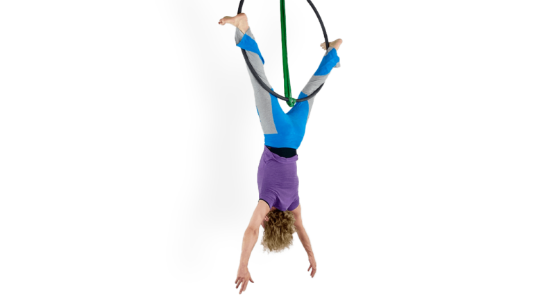 Double Ankle Hang Flipped Hoop Intermediate Top Bar Aerial Hoop Demo How To Tutorial