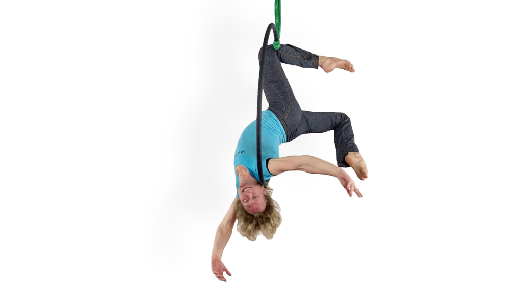 Inverted Front Lion Intermediate Top Bar Aerial Hoop Demo How To Tutorial