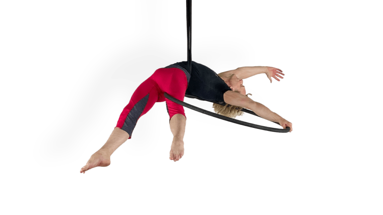 Side Back Balance Advanced On Top Aerial Hoop Demo How To Tutorial