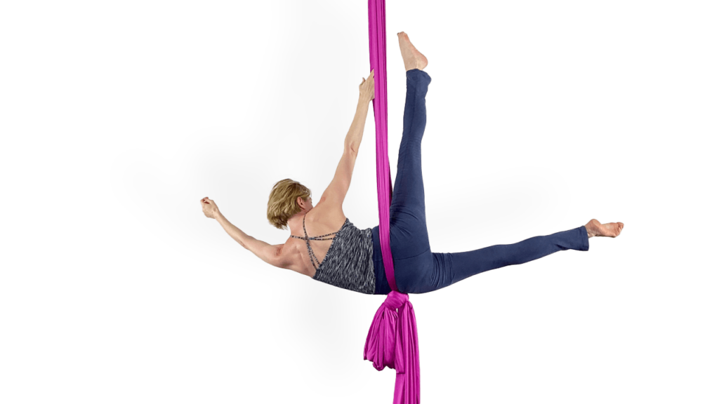 Side Bending Drill for Aerial Silks in the Knot