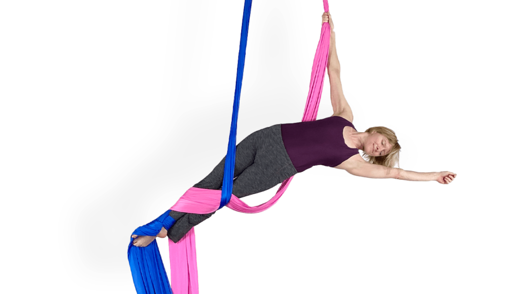 Belay Entrance from Crucifix Arabesque Intermediate Aerial Silk Video Tutorial Classes