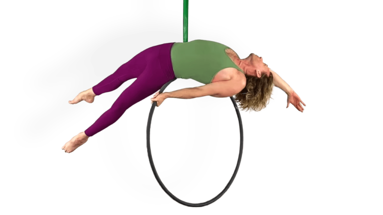 Faux Back Balance to Back Balance on Top Intermediate Aerial Hoop Top Bar Video Tutorial Class