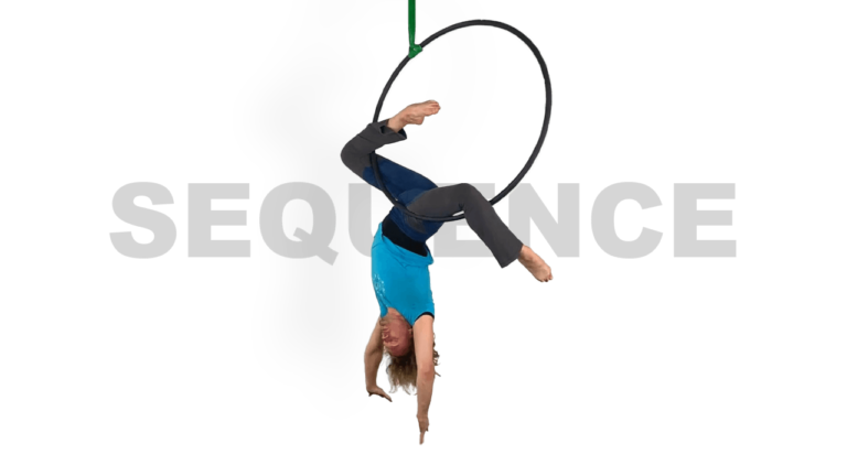 Twisted Scissor to Horse Sequence Aerial Hoop Video Tutorial Intermediate Lyra Online Class