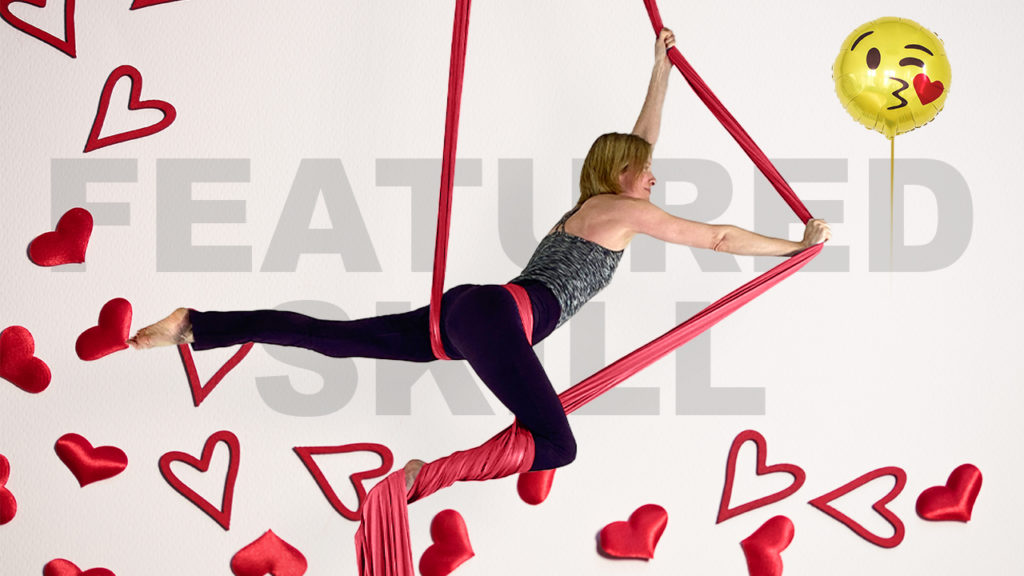 Featured Skill Cupid Pose Aerial Silks Class Plan Intermediate Fabric Online