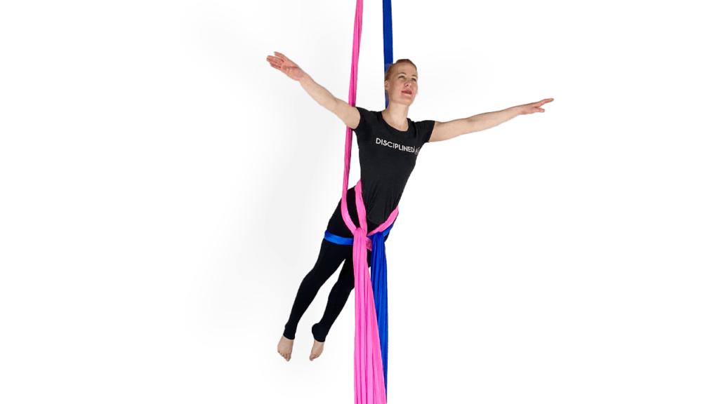 Knee Drop Belay Aerial Silks Video Tutorial Intermediate Drop Dive Online Fabric Class