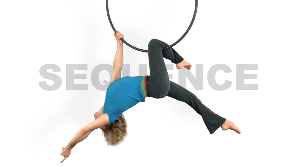 Man in the Moon to Angel Sequence Aerial Hoop Video Tutorial Lyra Beginner Online Choreography Class