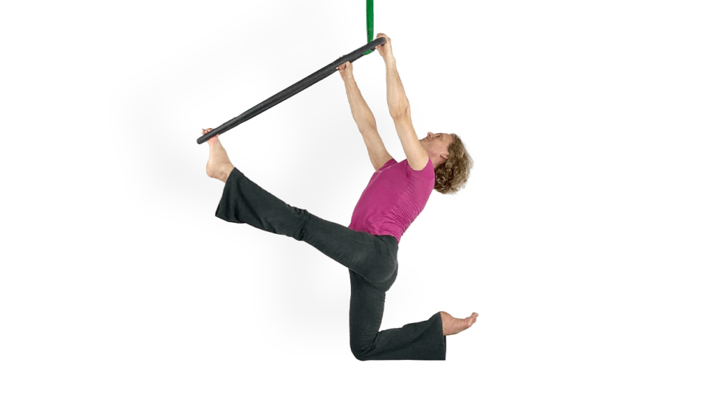 Splits Down Behind on Aerial Hoop Beginner Video Tutorial Online Lyra Class