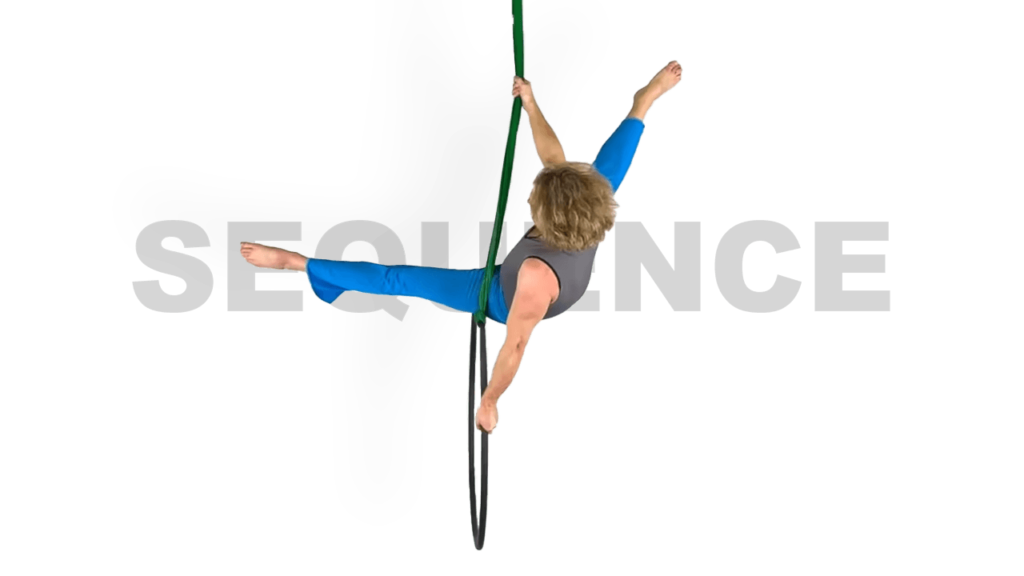 Ball Balance to Double Ankle Hang Sequence Aerial Hoop Video Tutorial Intermediate Lyra Online Class