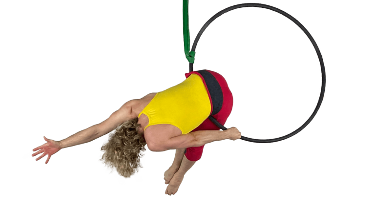Side Ball on Aerial Hoop Video Tutorial Intermediate Lyra online class